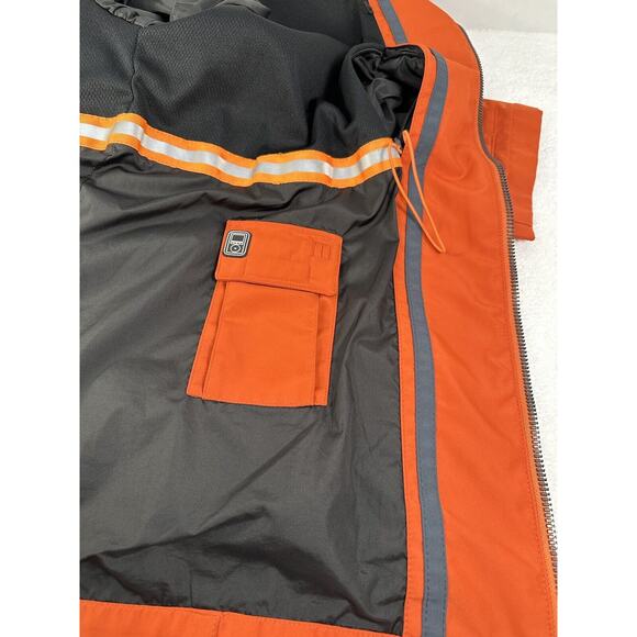 Johnston & Murphy Men's Jacket Size L Rust Orange Soft Shell - Picture 16 of 16